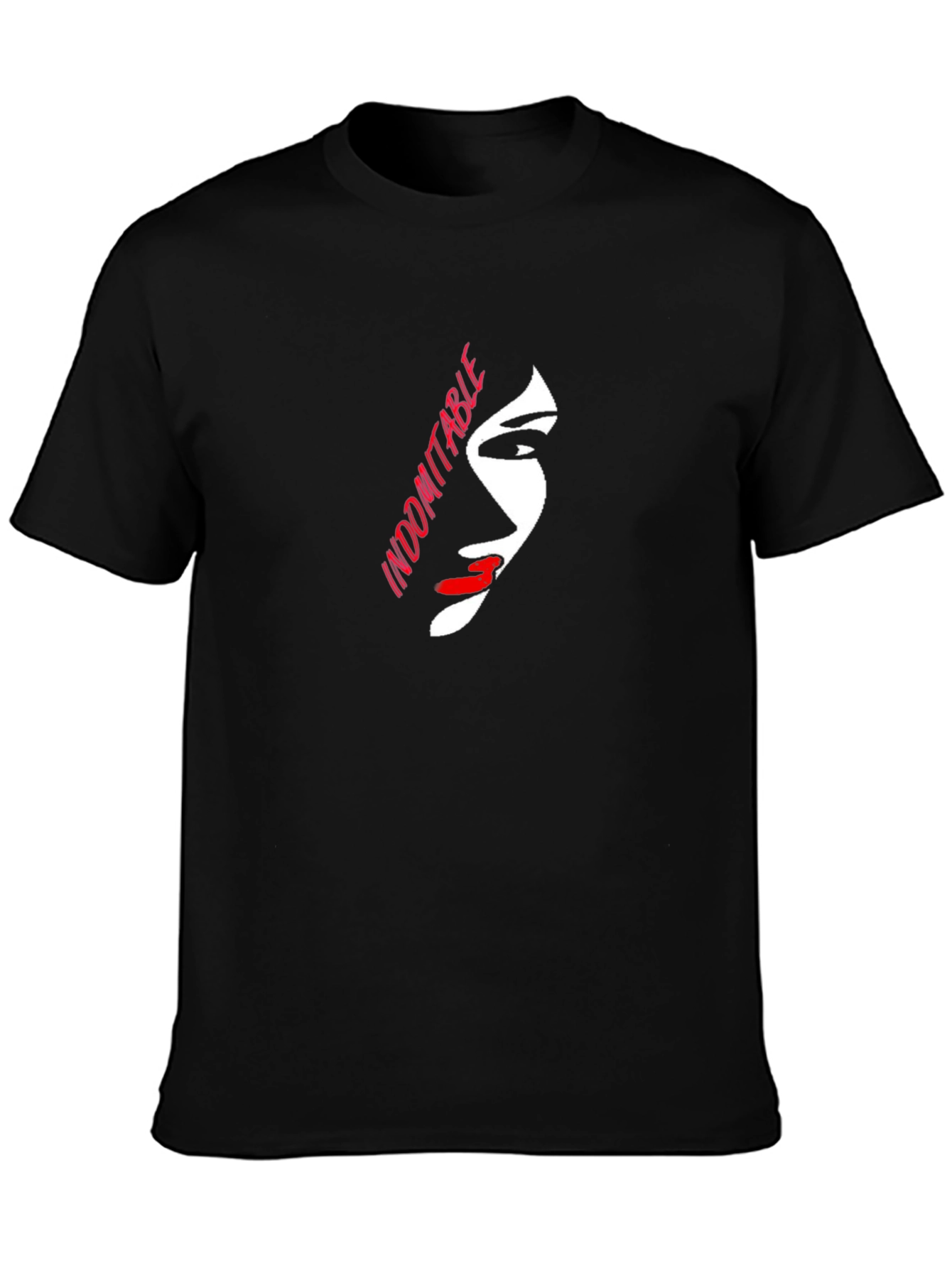 Indomitable Graphic Print Black T-Shirt