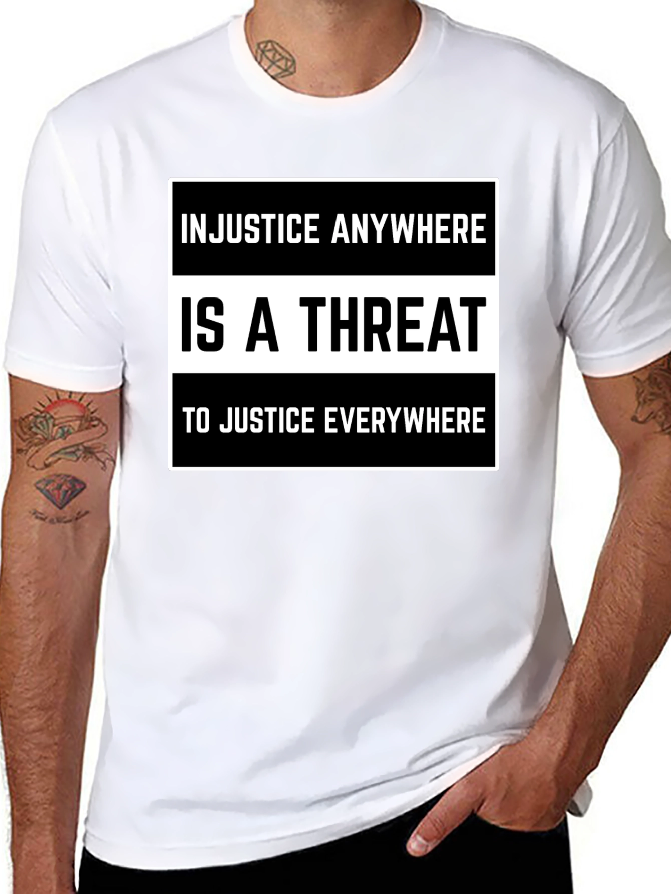 Injustice Anywhere is a Threat T-Shirt