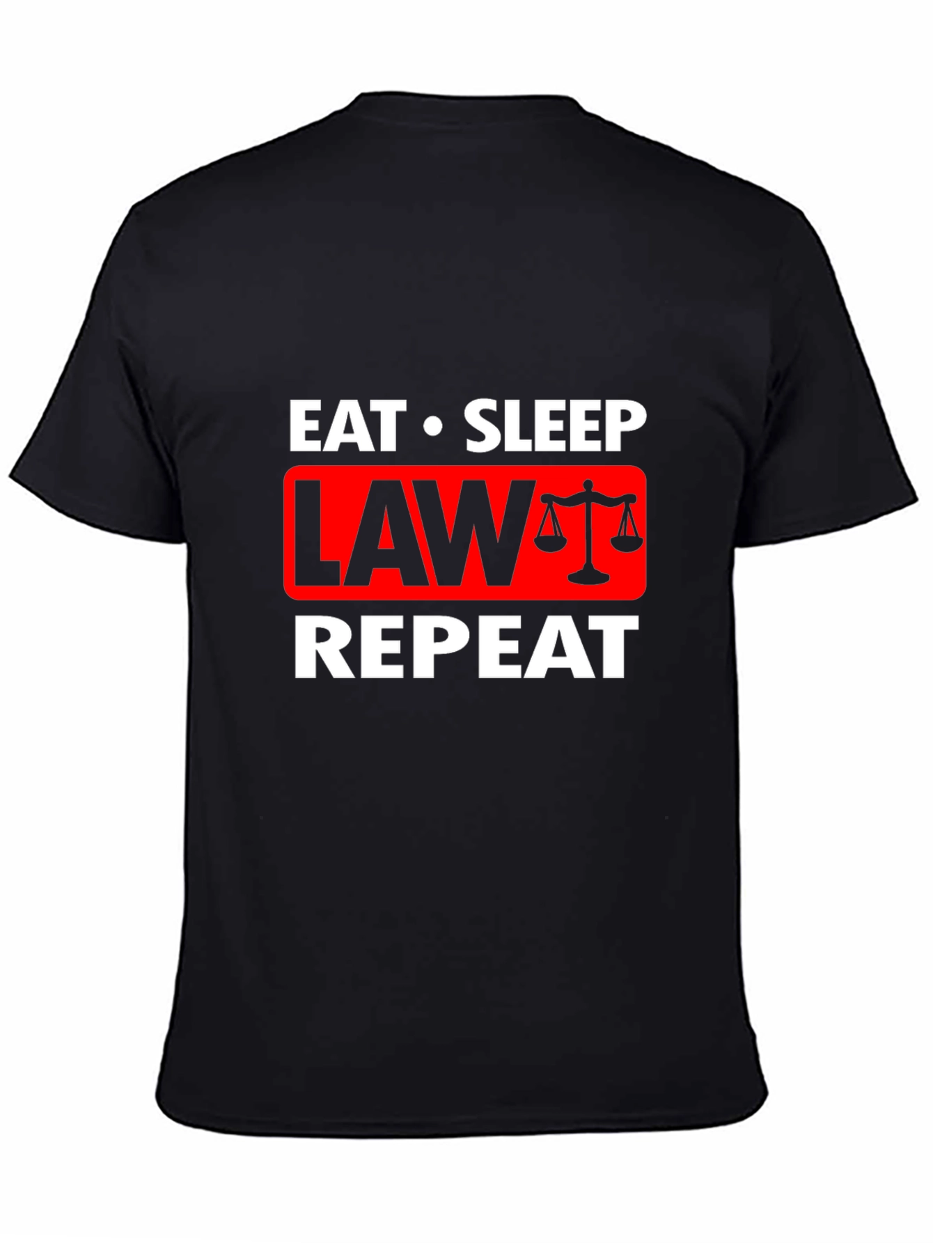Eat Sleep Law Repeat Graphic Tee