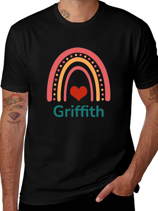 Rainbow Heart Personalized T-Shirt