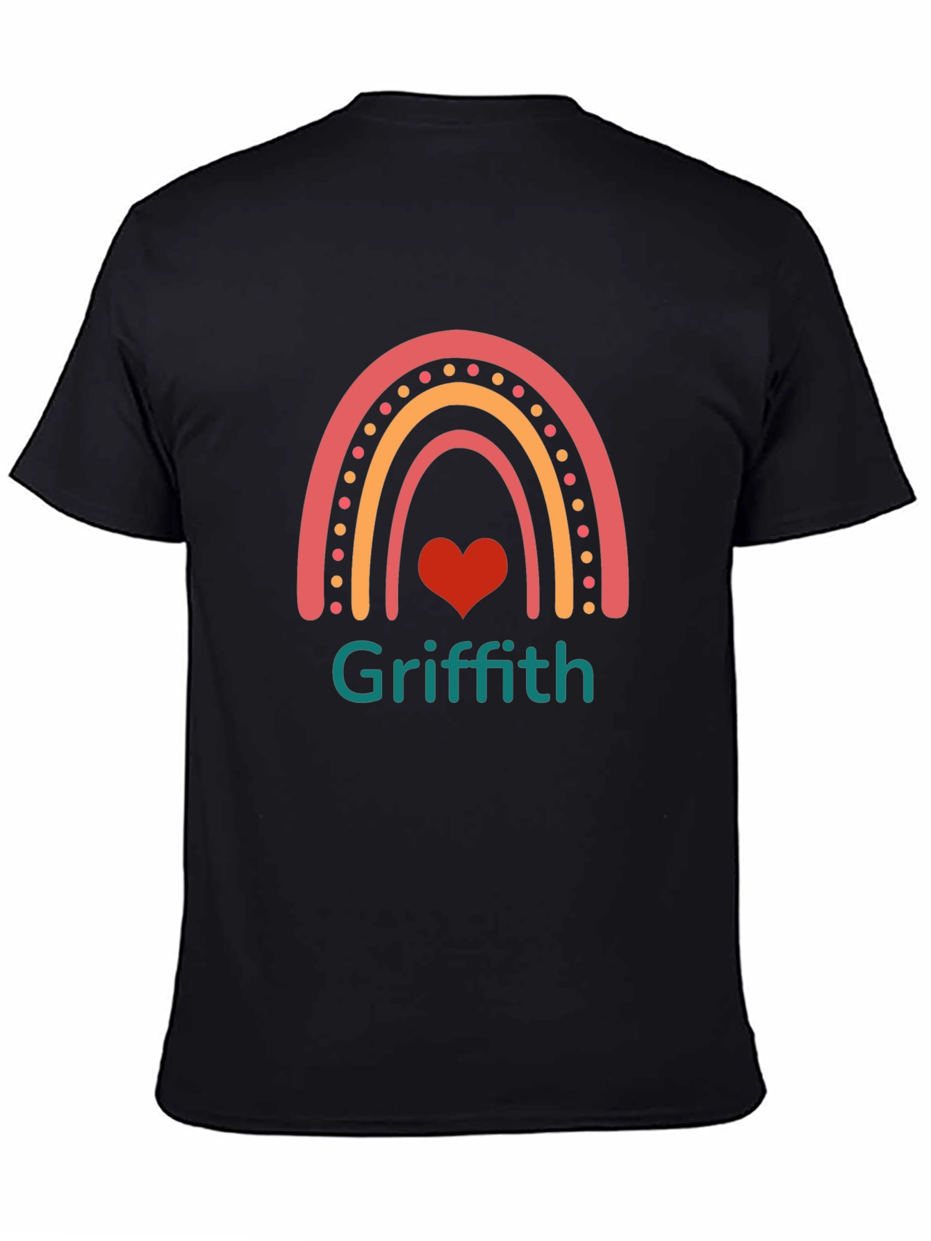 Rainbow Heart Personalized T-Shirt