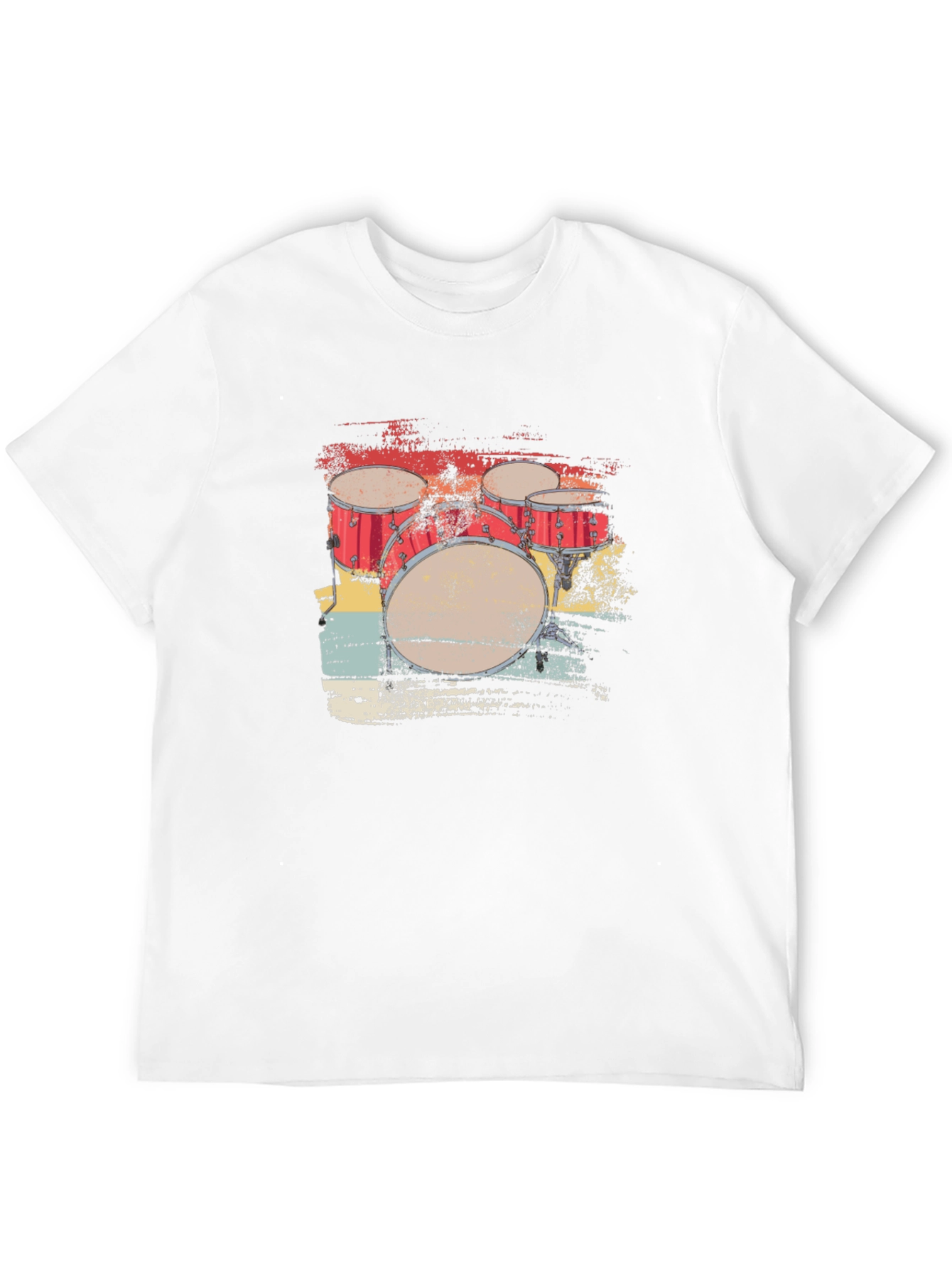 Retro Drum Set Graphic Tee