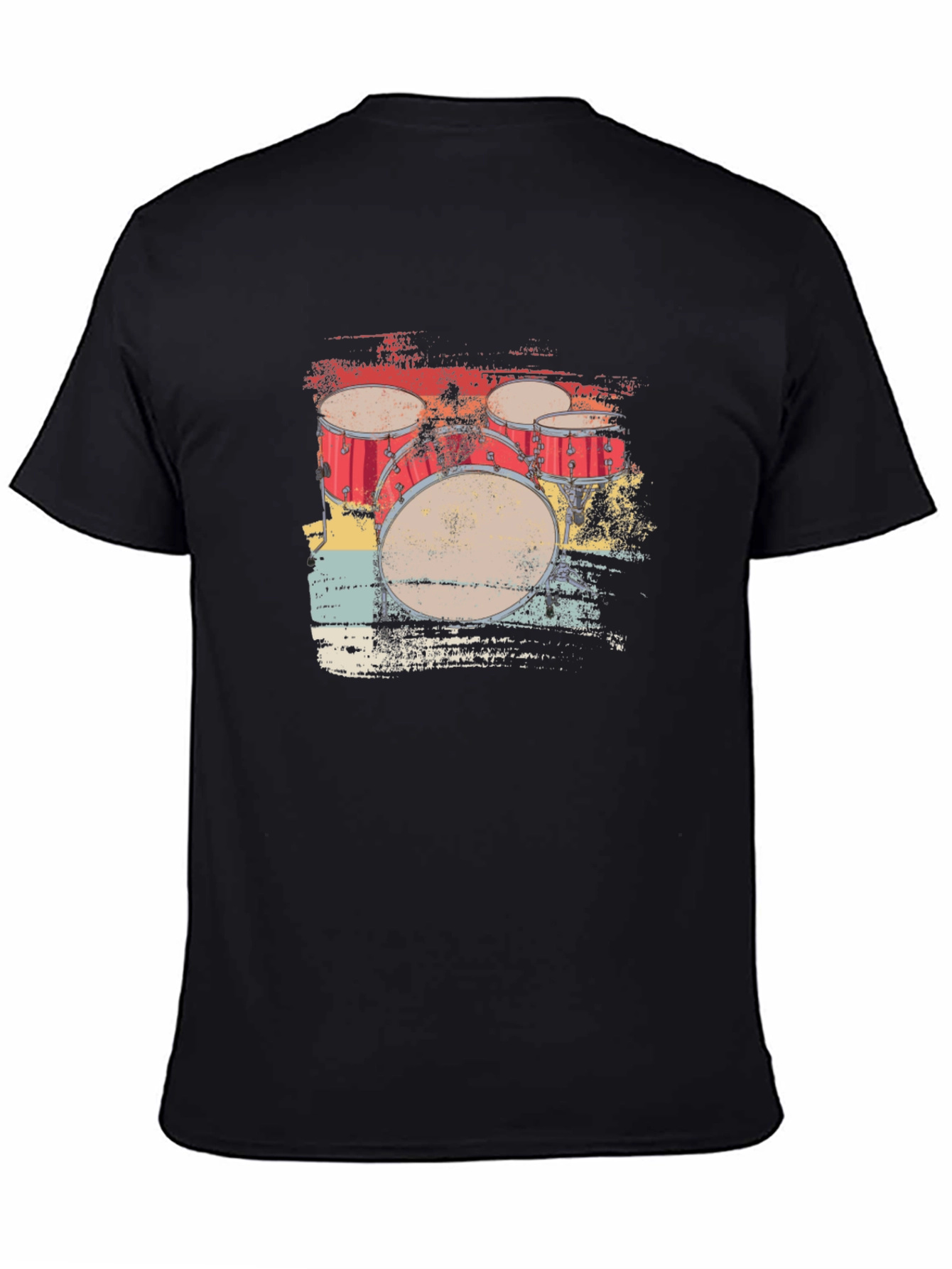 Retro Drum Set Graphic Tee