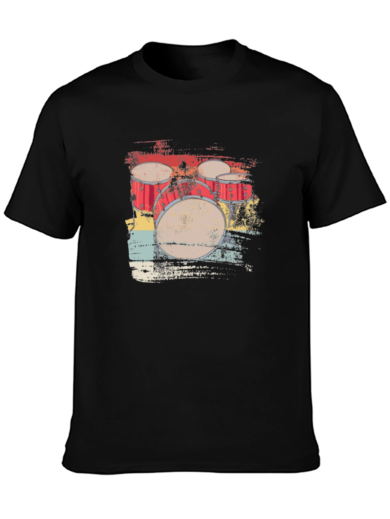 Retro Drum Set Graphic Tee