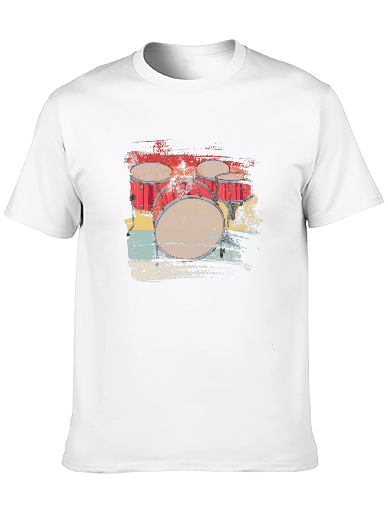 Retro Drum Set Graphic Tee