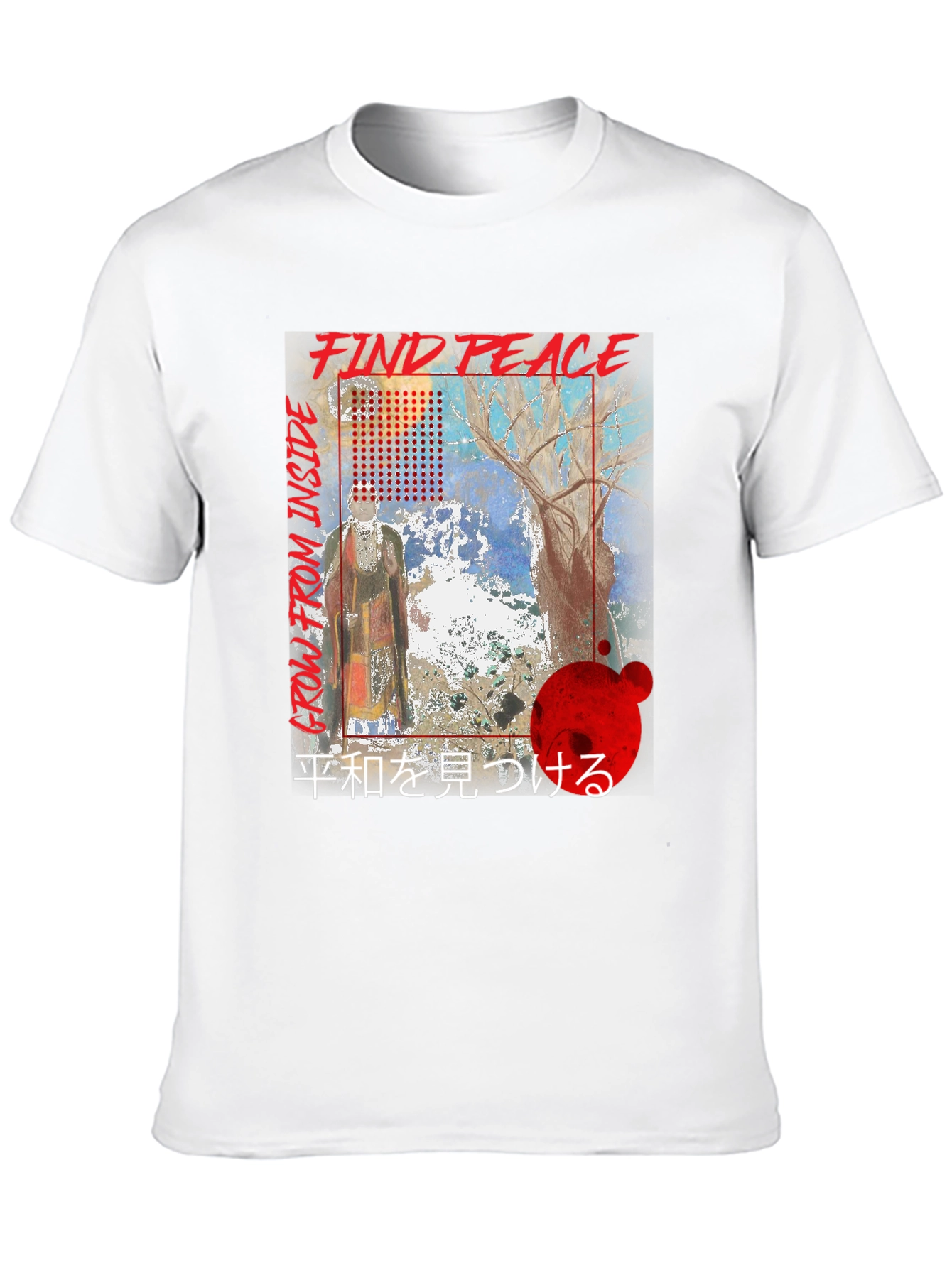 Find Peace Graphic T-Shirt - Black