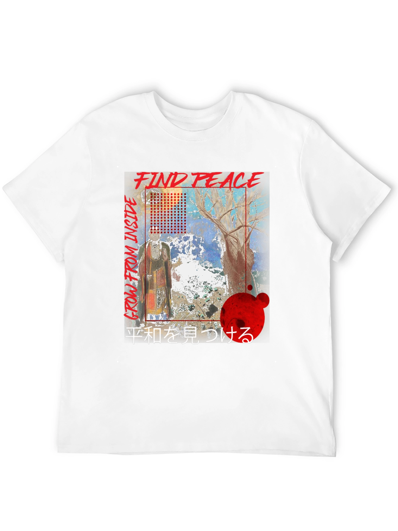 Find Peace Graphic T-Shirt - Black