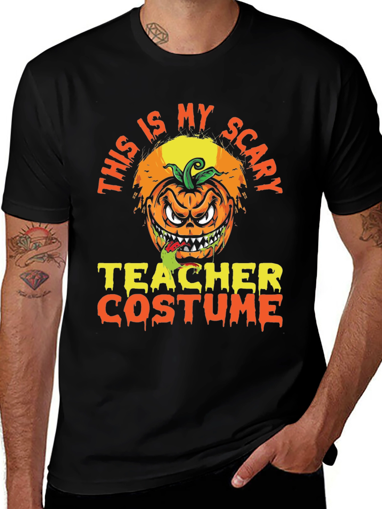 Scary Teacher Costume Halloween T-Shirt