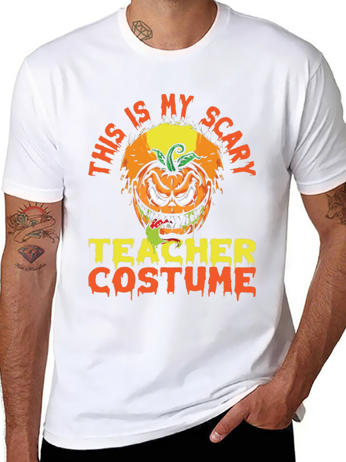 Scary Teacher Costume Halloween T-Shirt