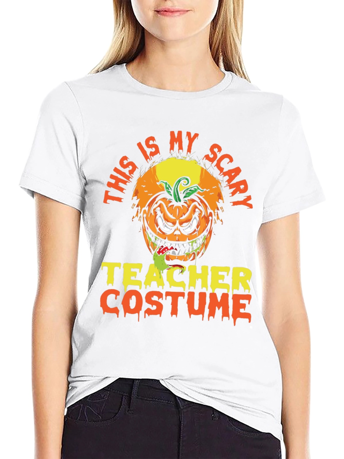Scary Teacher Costume Halloween T-Shirt