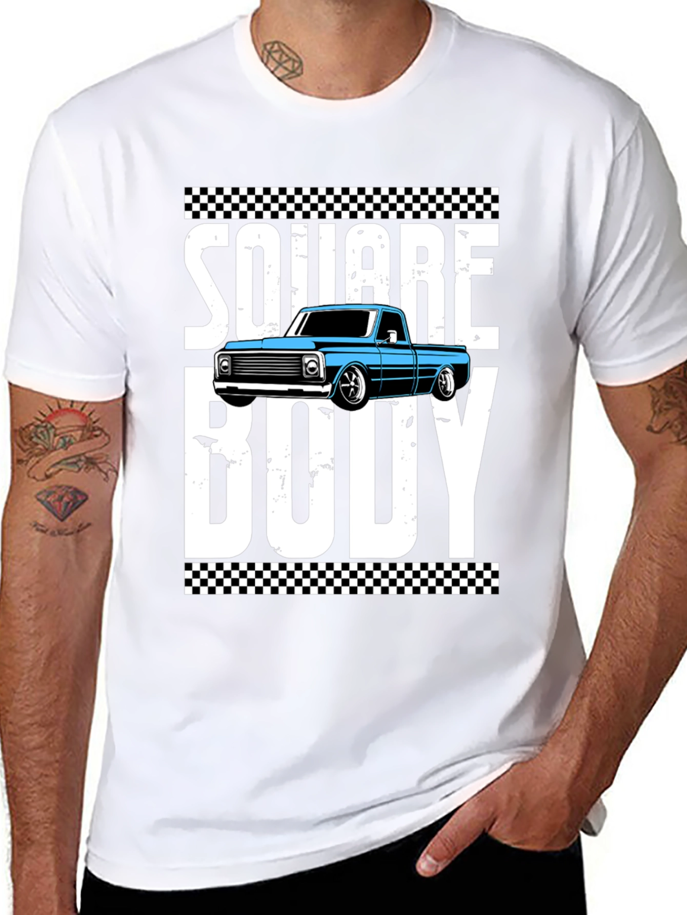 Square Body Graphic Tee - Truck Enthusiast Shirt