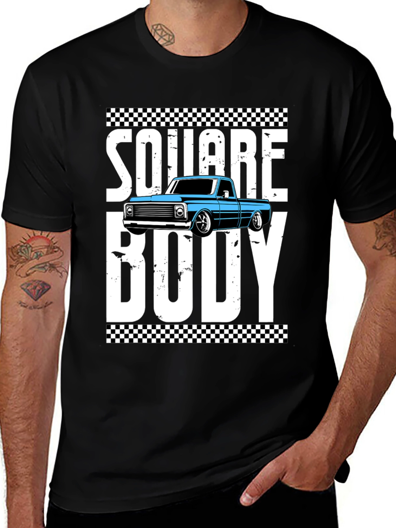 Square Body Graphic Tee - Truck Enthusiast Shirt
