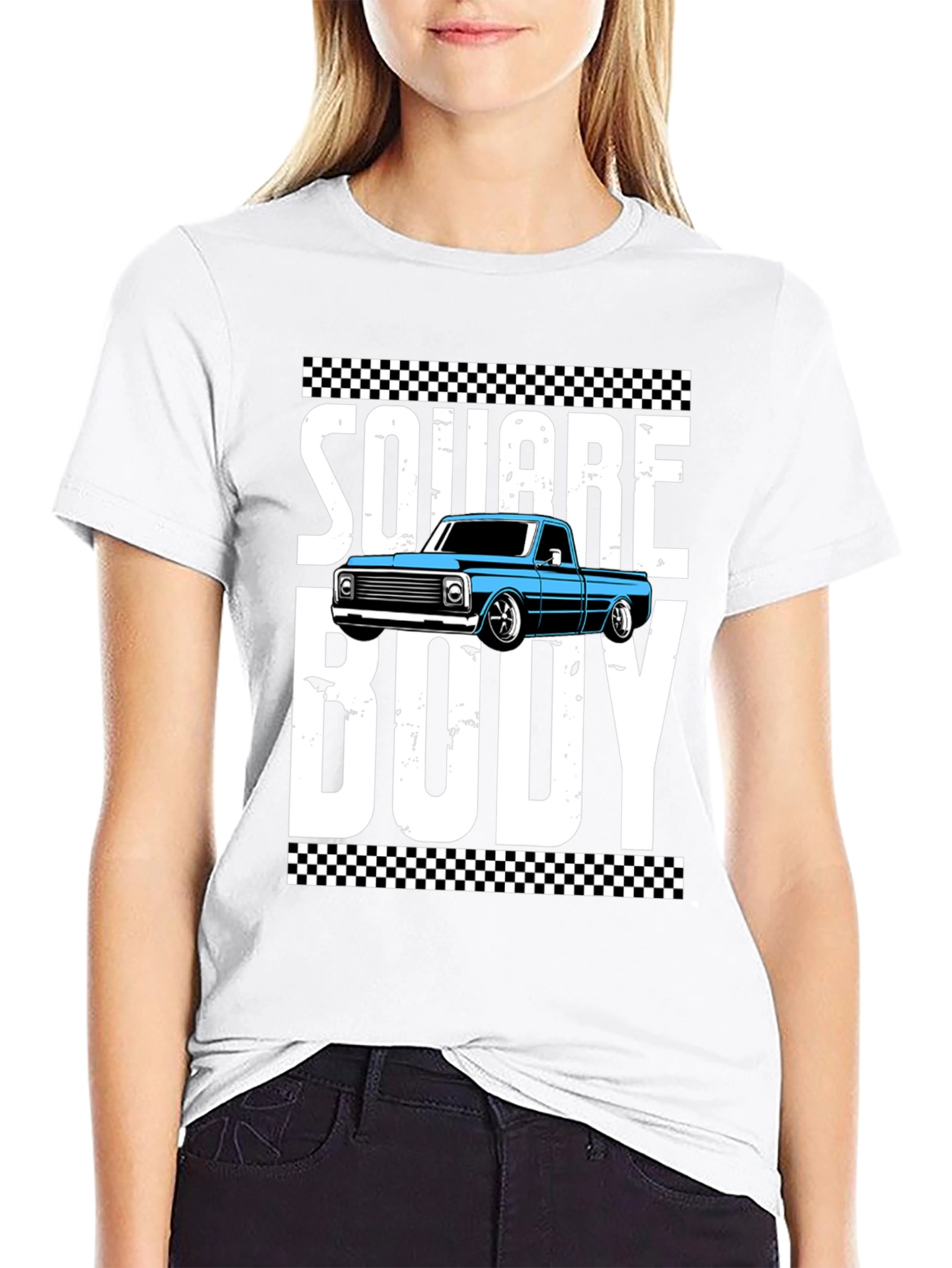 Square Body Graphic Tee - Truck Enthusiast Shirt