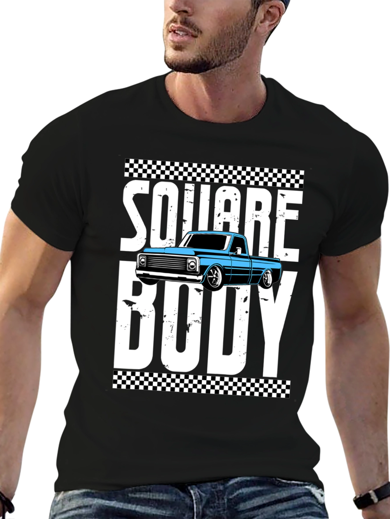 Square Body Graphic Tee - Truck Enthusiast Shirt