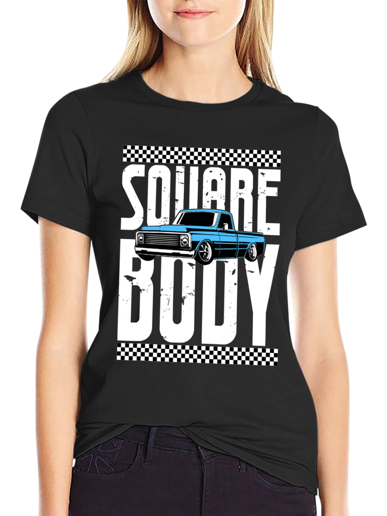 Square Body Graphic Tee - Truck Enthusiast Shirt