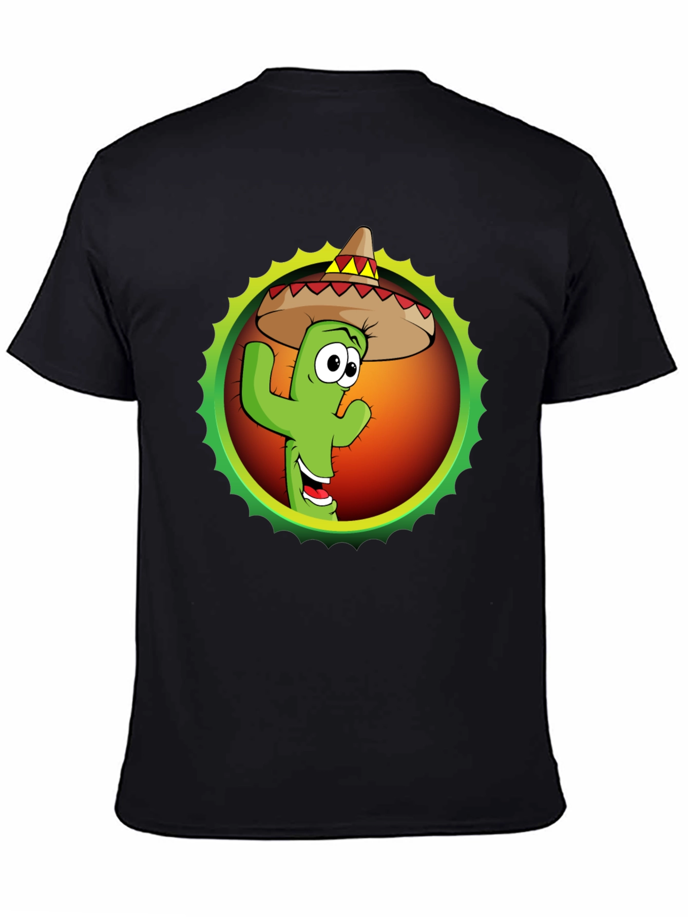 Cactus Sombrero Graphic T-Shirt