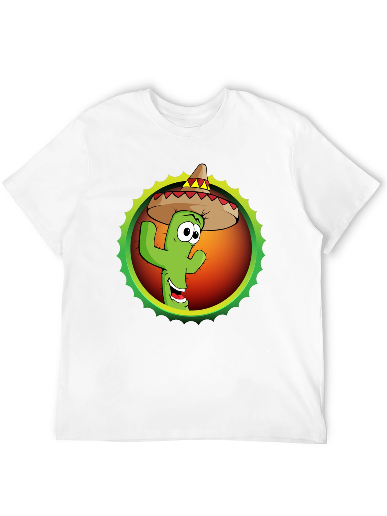 Cactus Sombrero Graphic T-Shirt