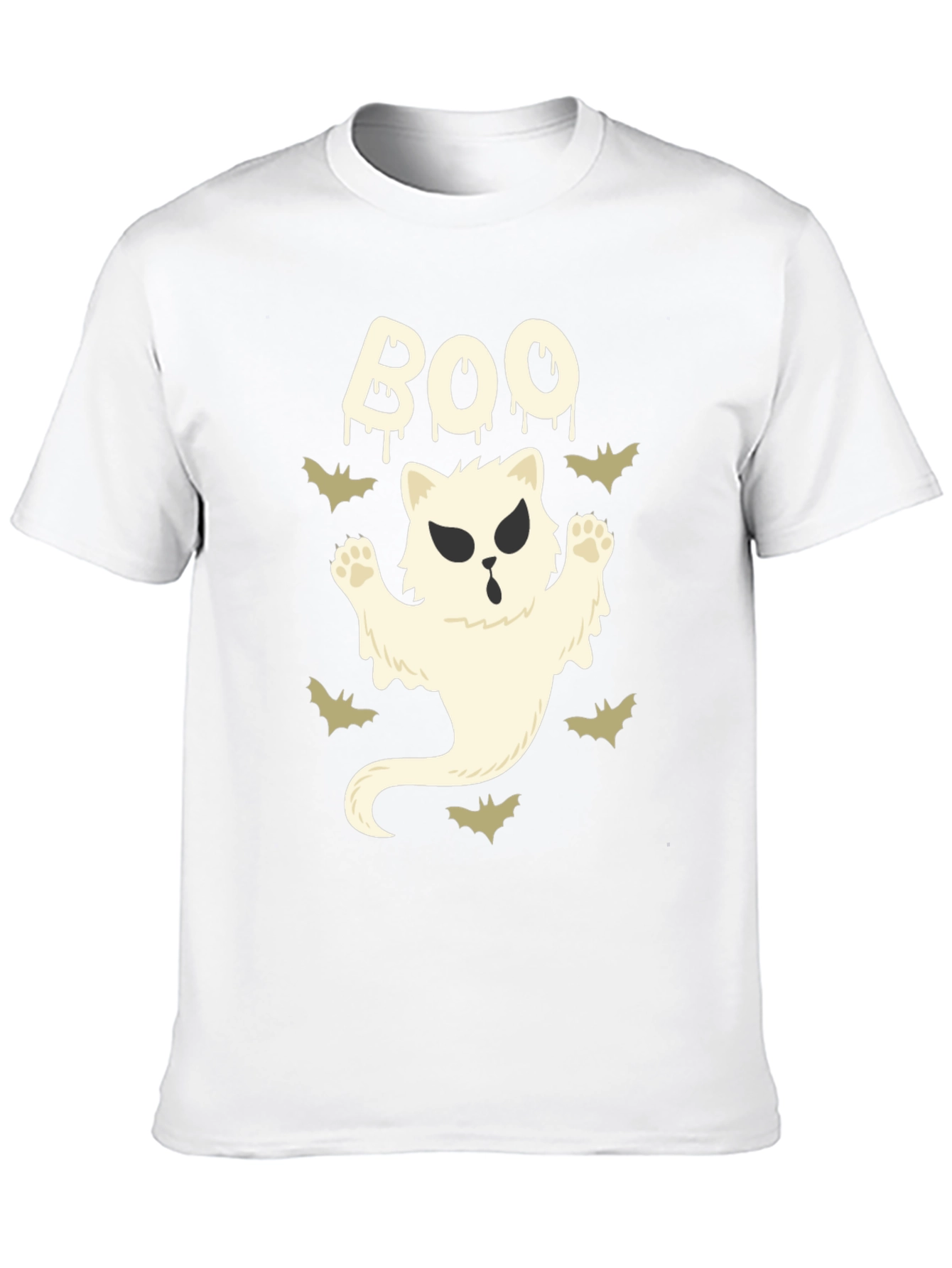 Boo Cat Ghost T-Shirt - Halloween Tee