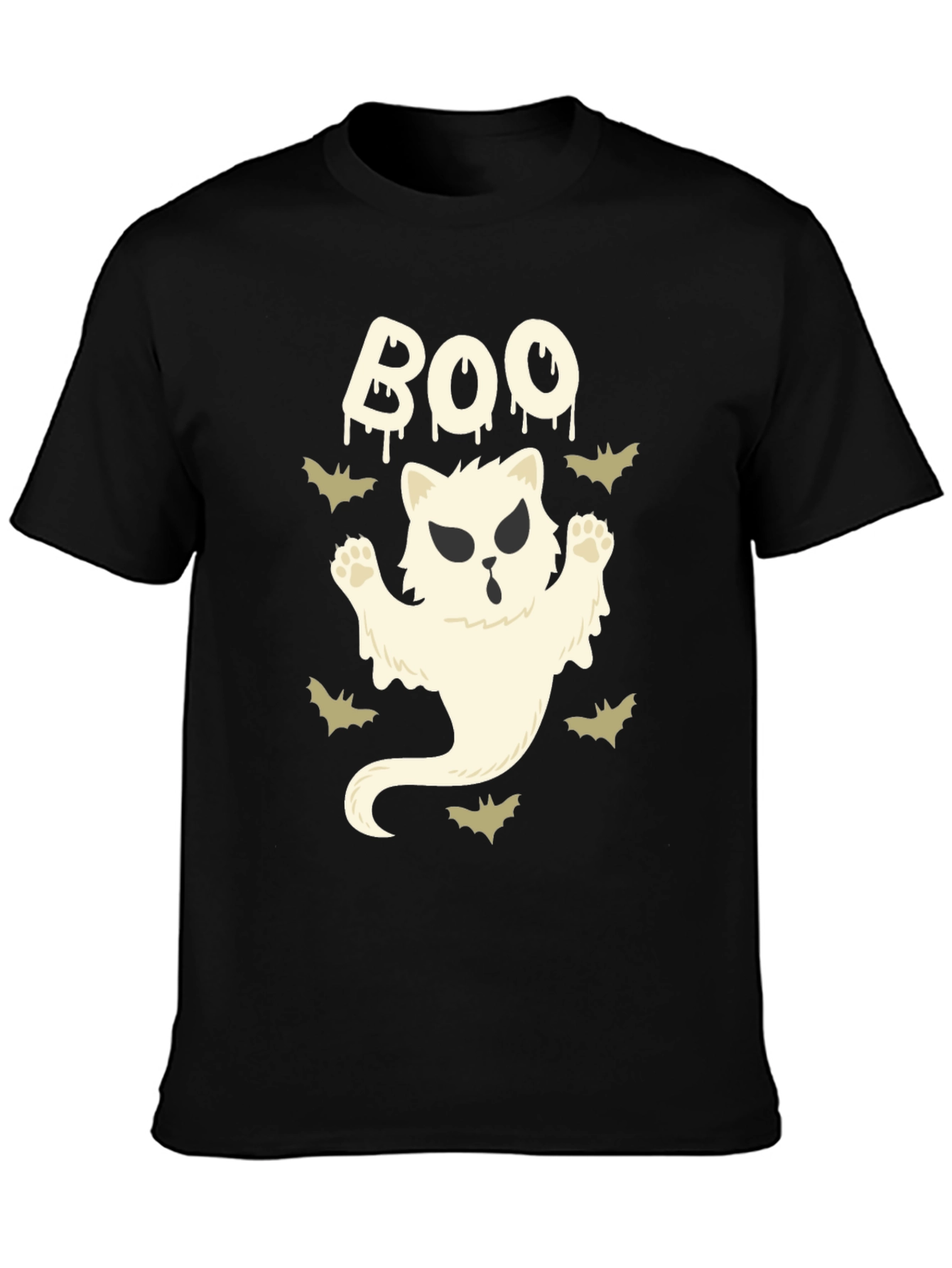 Boo Cat Ghost T-Shirt - Halloween Tee