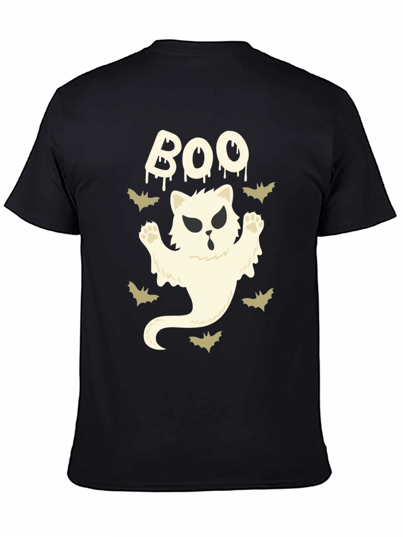 Boo Cat Ghost T-Shirt - Halloween Tee