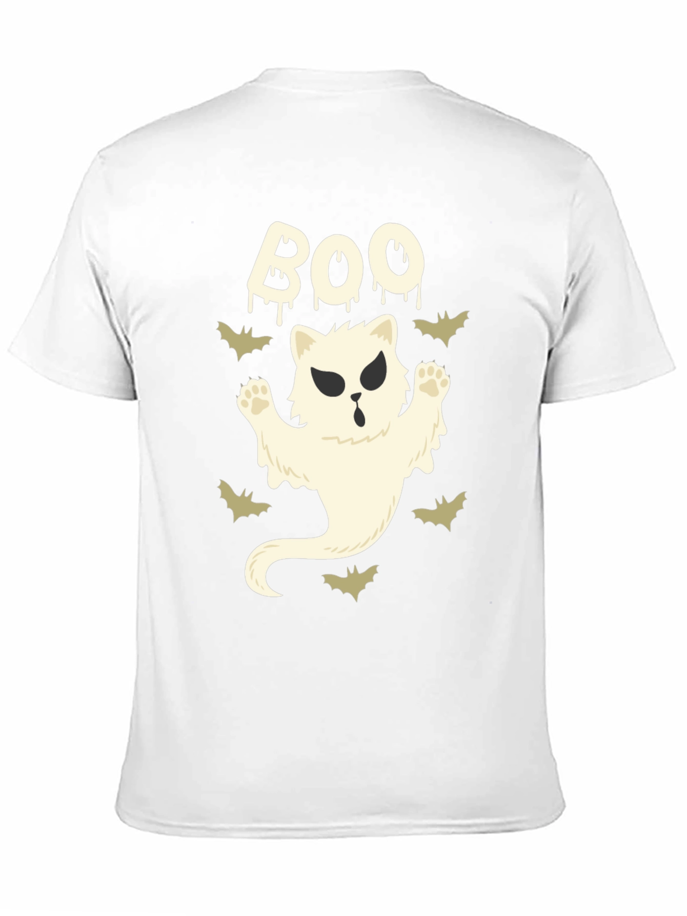 Boo Cat Ghost T-Shirt - Halloween Tee