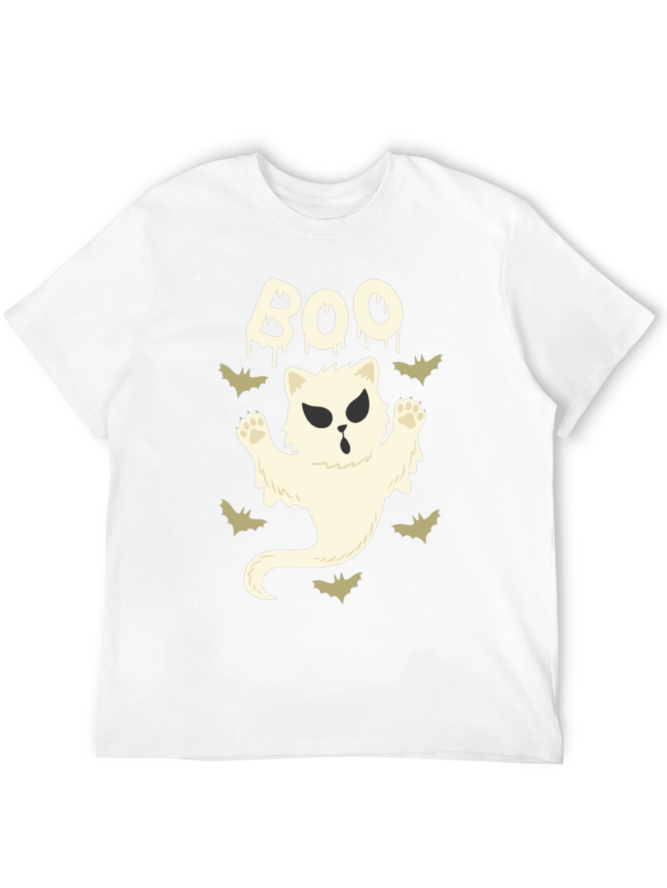 Boo Cat Ghost T-Shirt - Halloween Tee