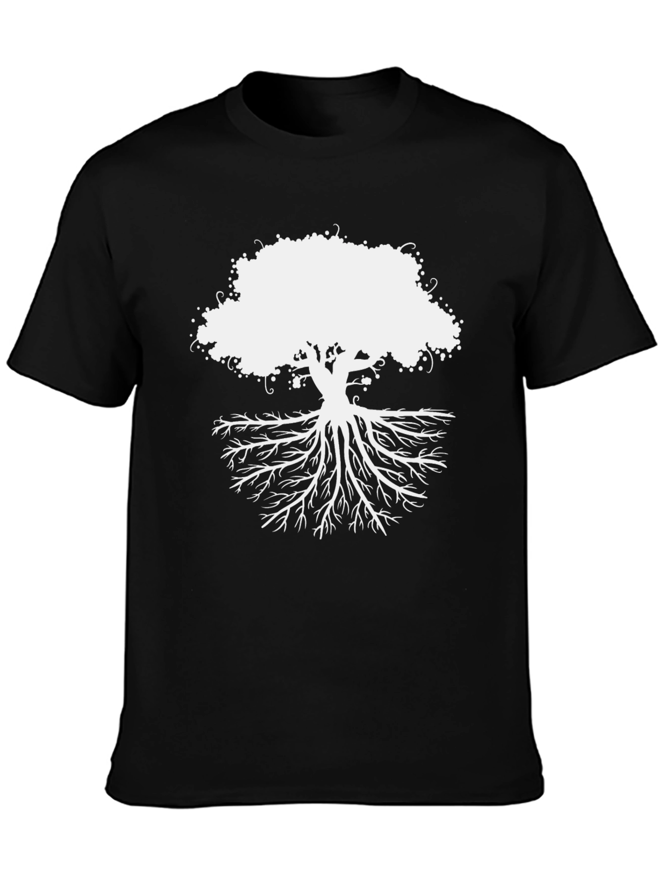 Tree of Life Graphic Tee - Black Cotton T-Shirt