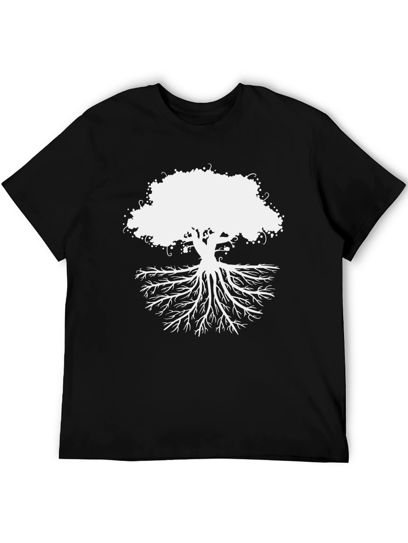 Tree of Life Graphic Tee - Black Cotton T-Shirt