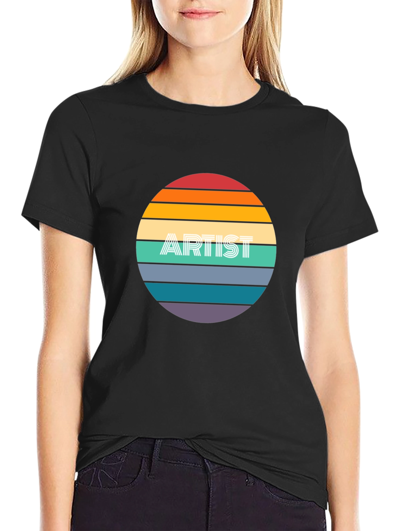 Artist Sunset Graphic T-Shirt - Soft Cotton Blend