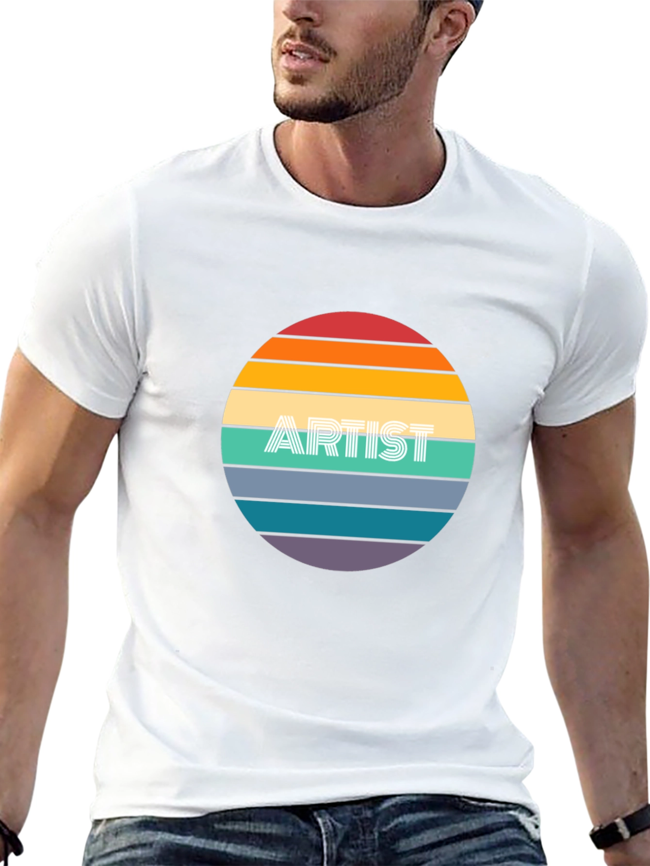 Artist Sunset Graphic T-Shirt - Soft Cotton Blend