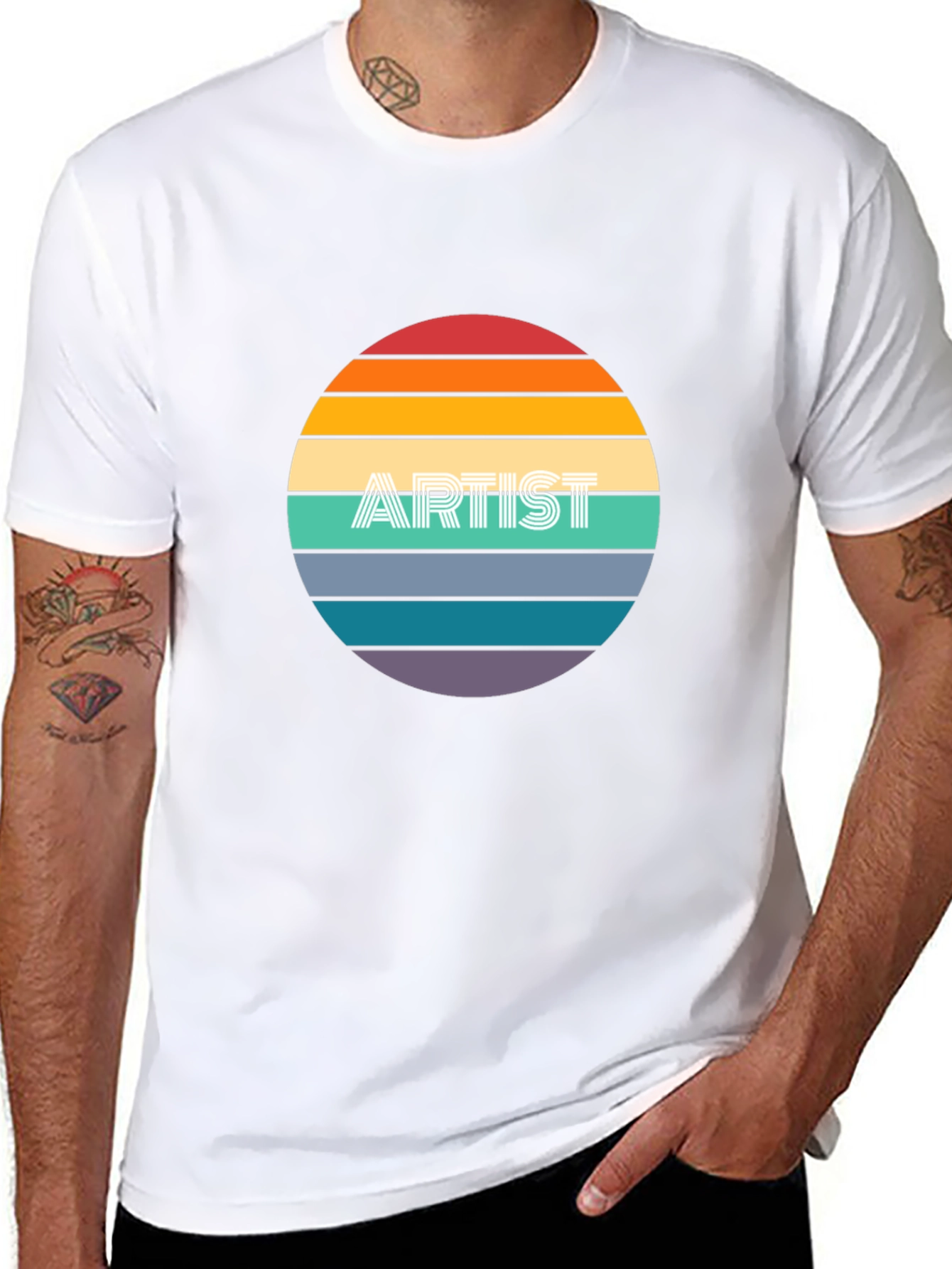 Artist Sunset Graphic T-Shirt - Soft Cotton Blend