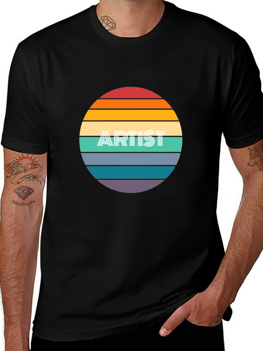 Artist Sunset Graphic T-Shirt - Soft Cotton Blend