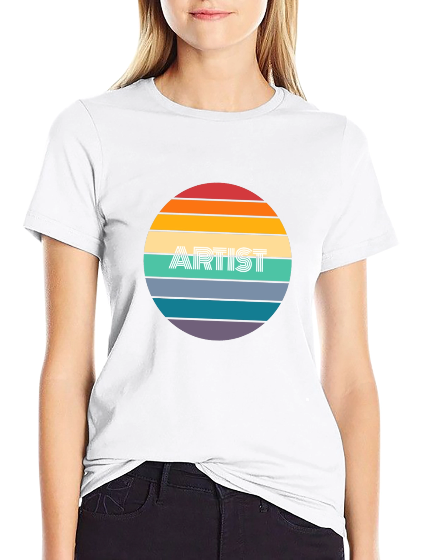 Artist Sunset Graphic T-Shirt - Soft Cotton Blend