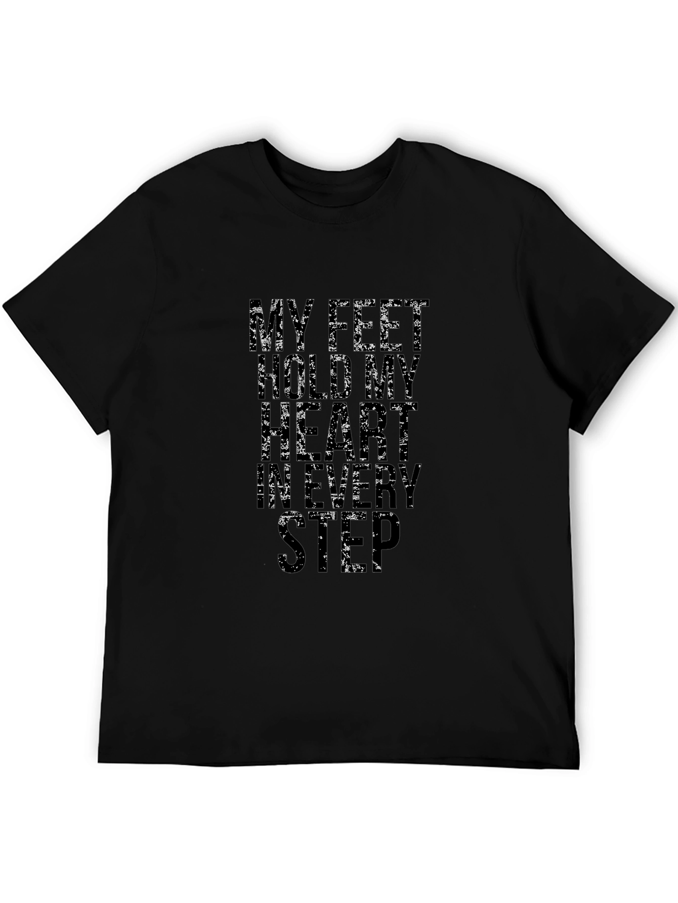 My Feet Heavenly Step Black Graphic Tee