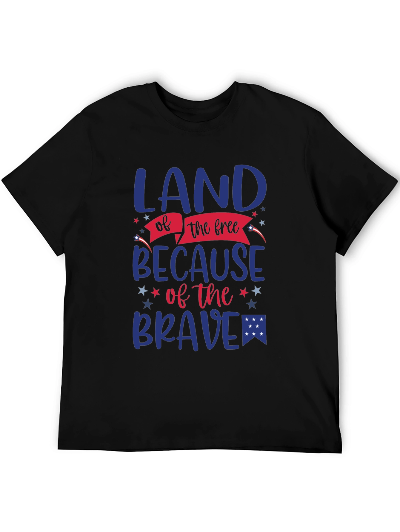 Land of the Free Patriotic Graphic T-Shirt
