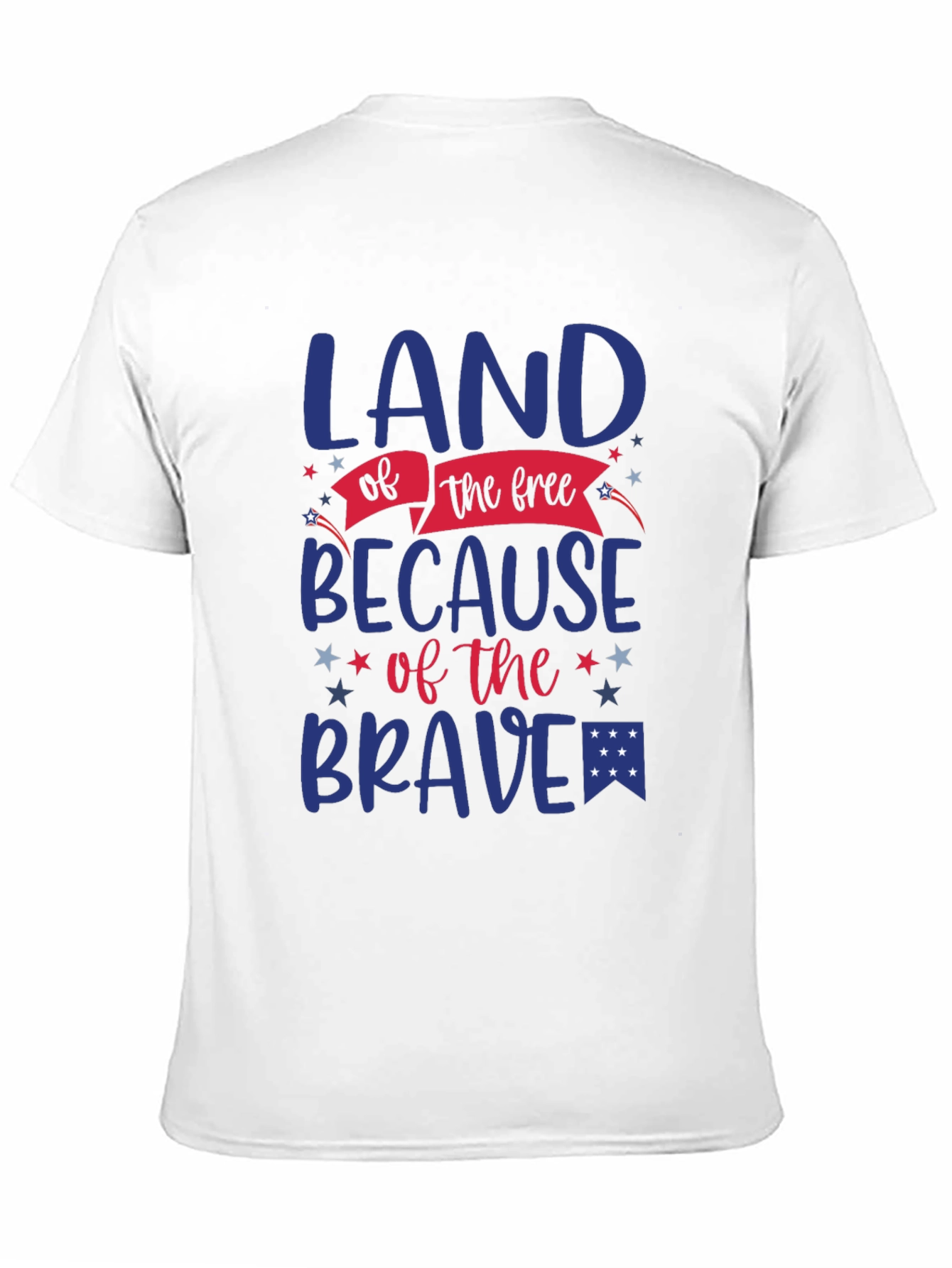 Land of the Free Patriotic Graphic T-Shirt