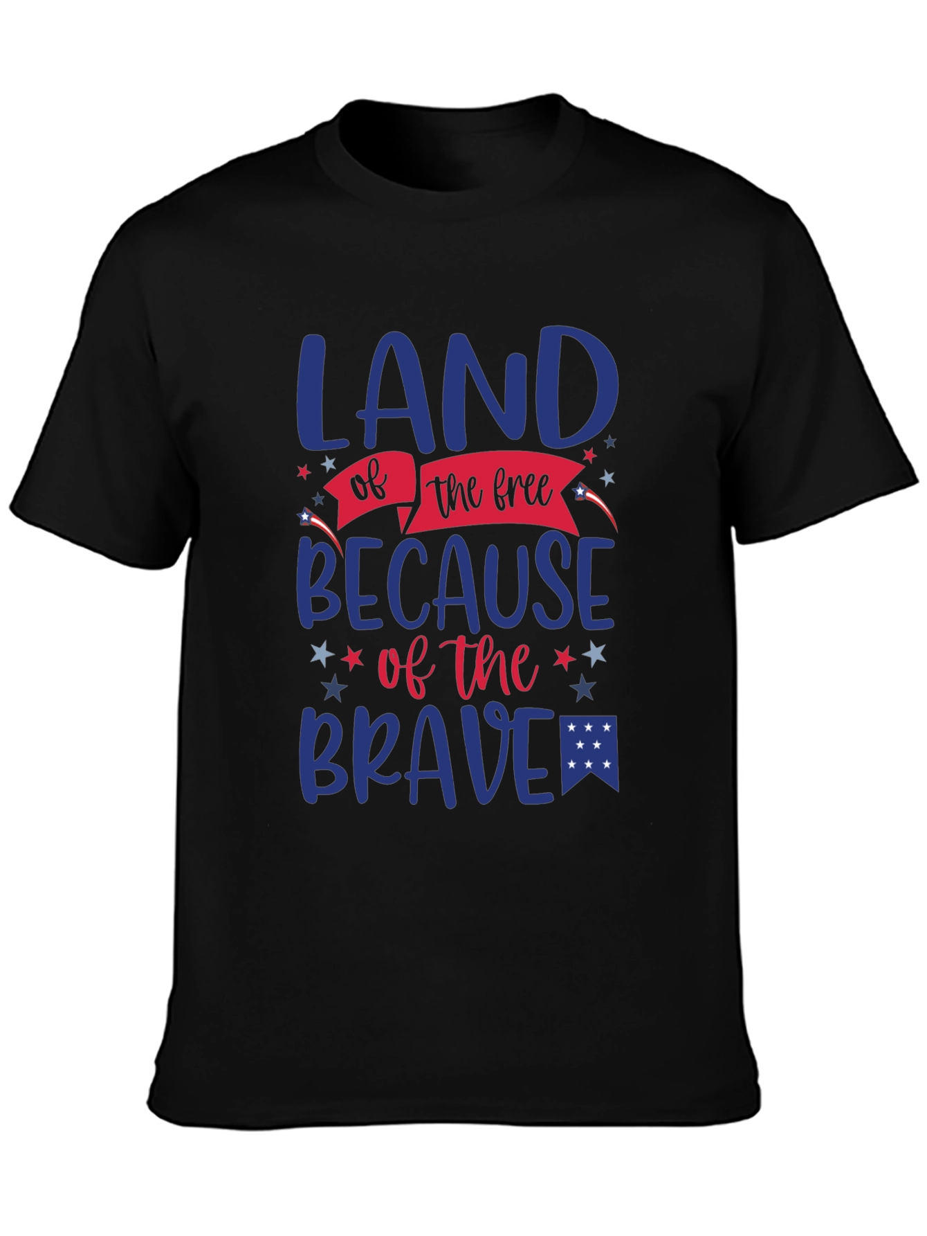 Land of the Free Patriotic Graphic T-Shirt
