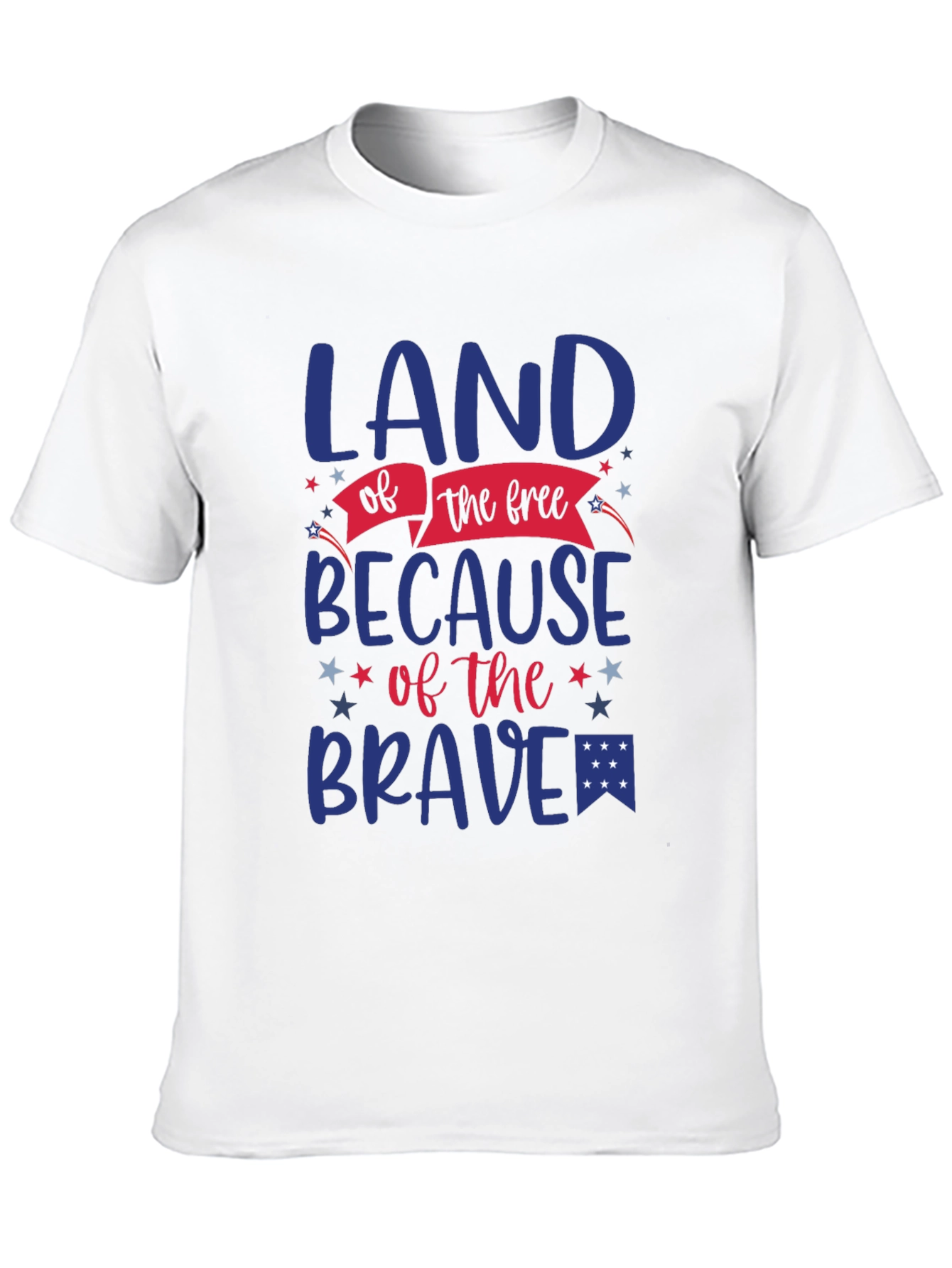 Land of the Free Patriotic Graphic T-Shirt