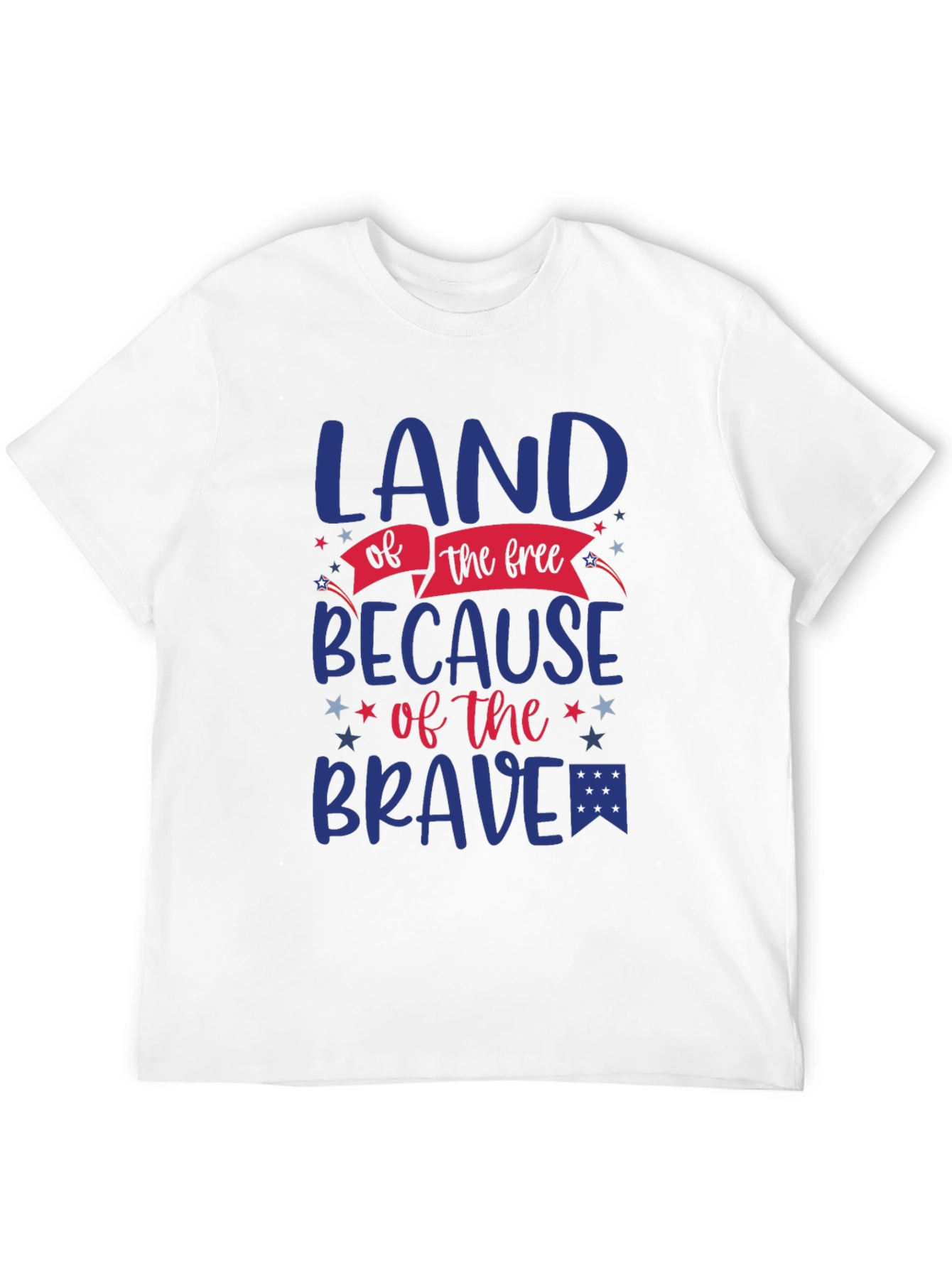 Land of the Free Patriotic Graphic T-Shirt