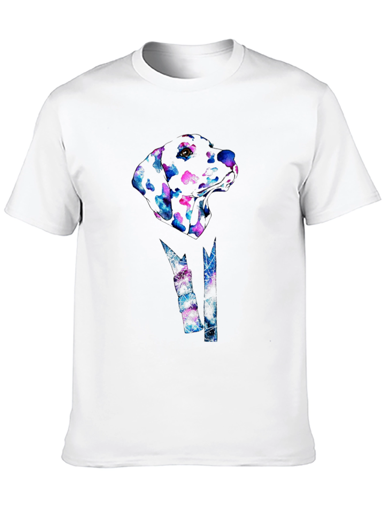 Abstract Dog Print Black T-Shirt