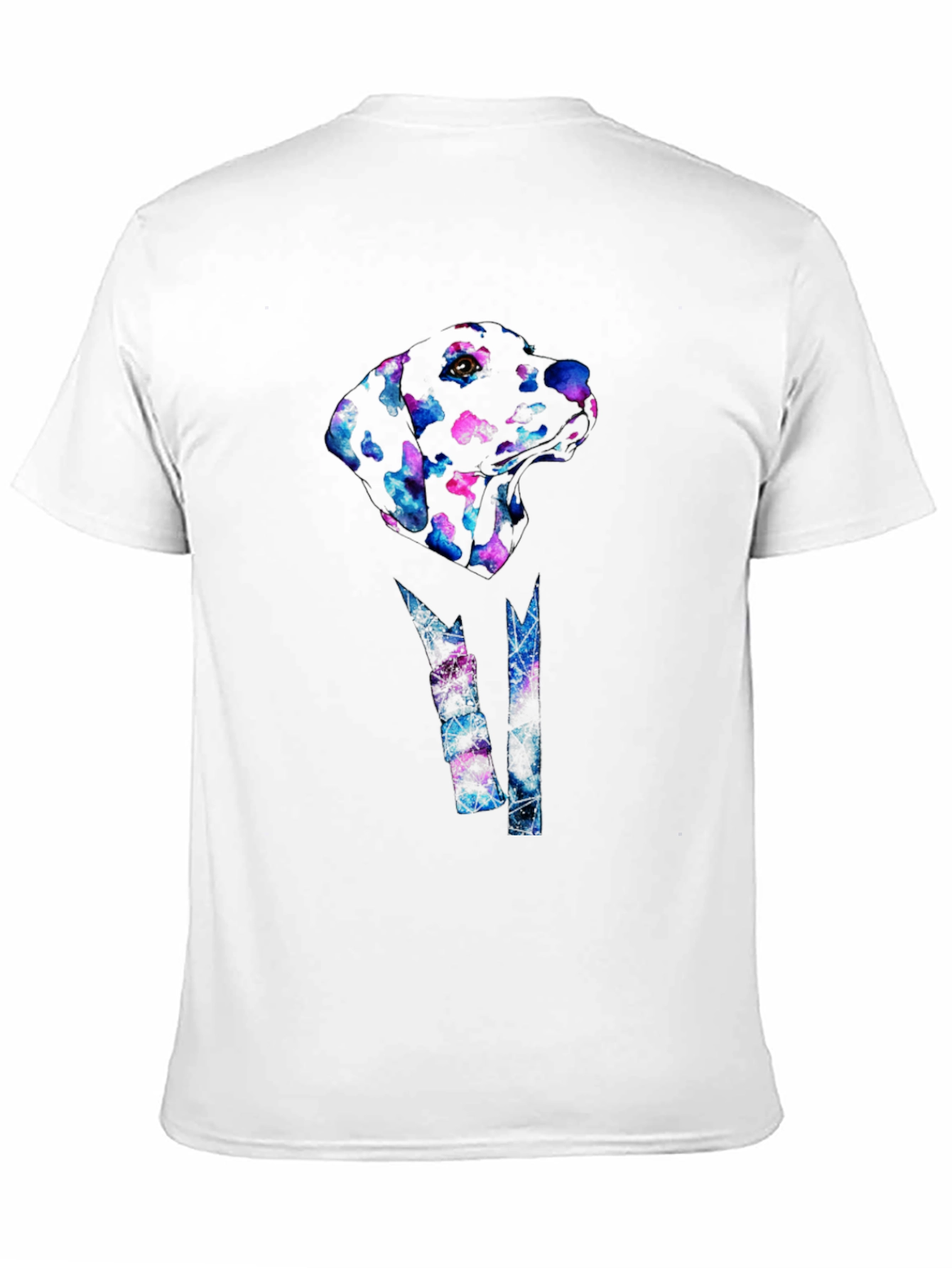 Abstract Dog Print Black T-Shirt
