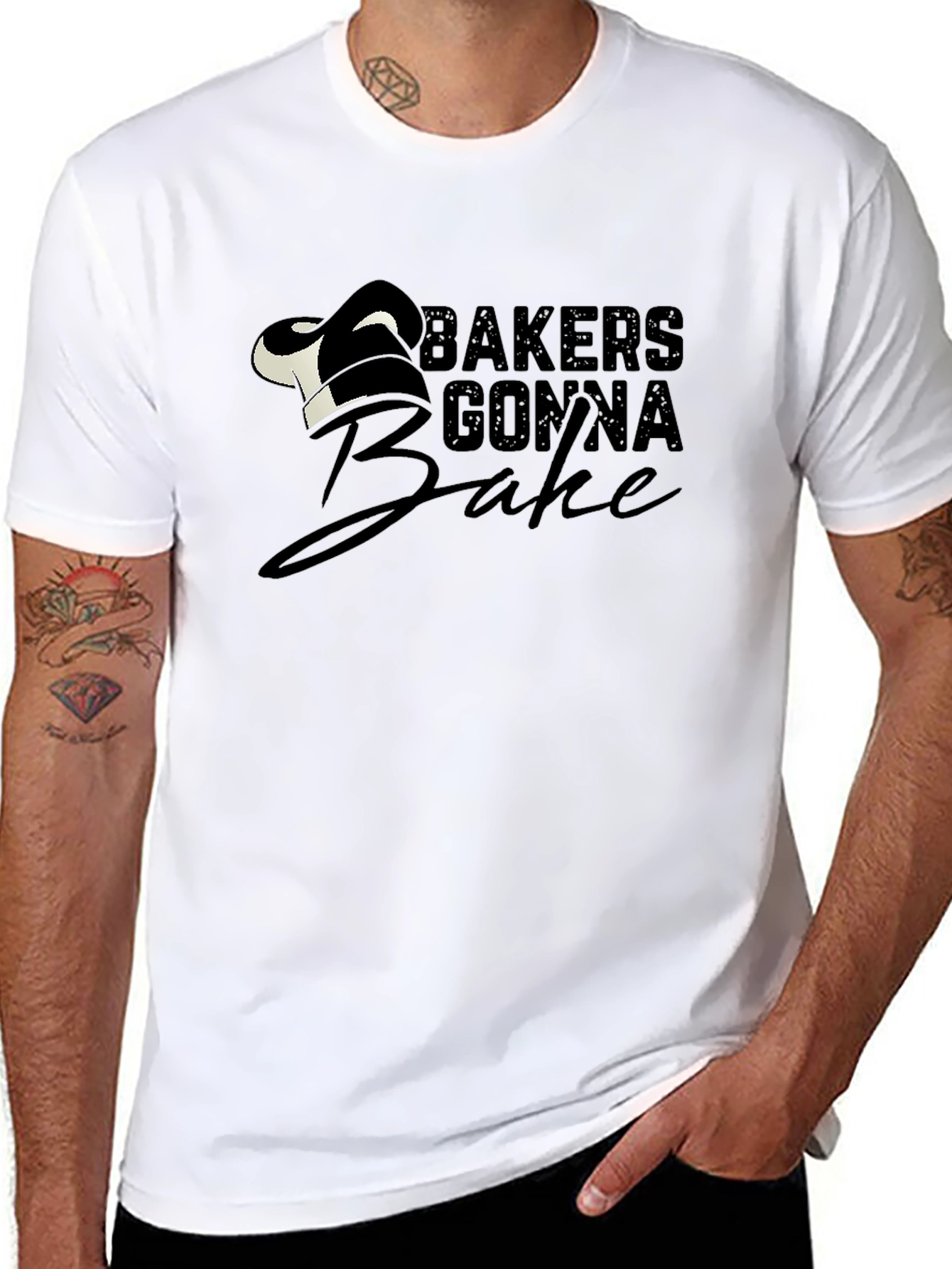 Bakers Gonna Bake Graphic T-Shirt - Black