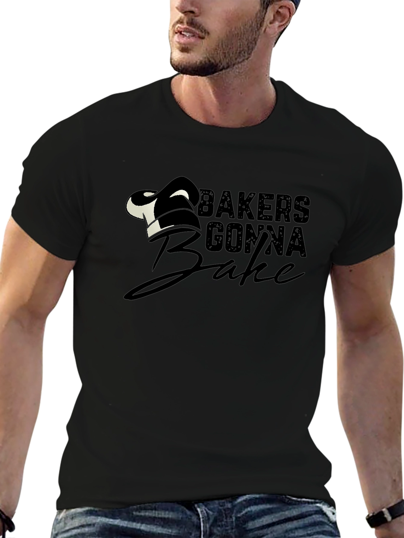 Bakers Gonna Bake Graphic T-Shirt - Black