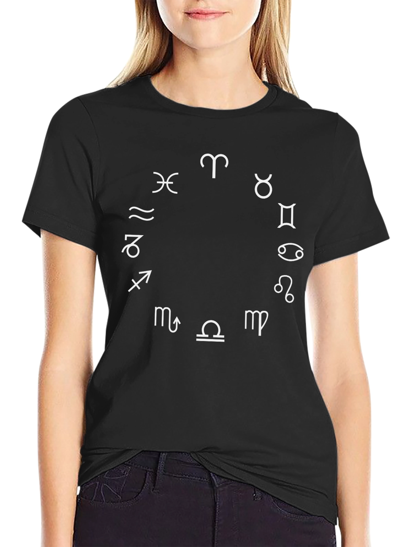 Zodiac Sign T-Shirt - Celestial Horoscope Design