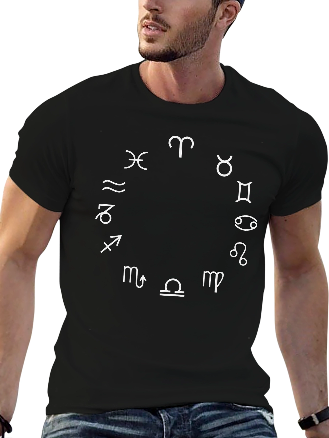 Zodiac Sign T-Shirt - Celestial Horoscope Design