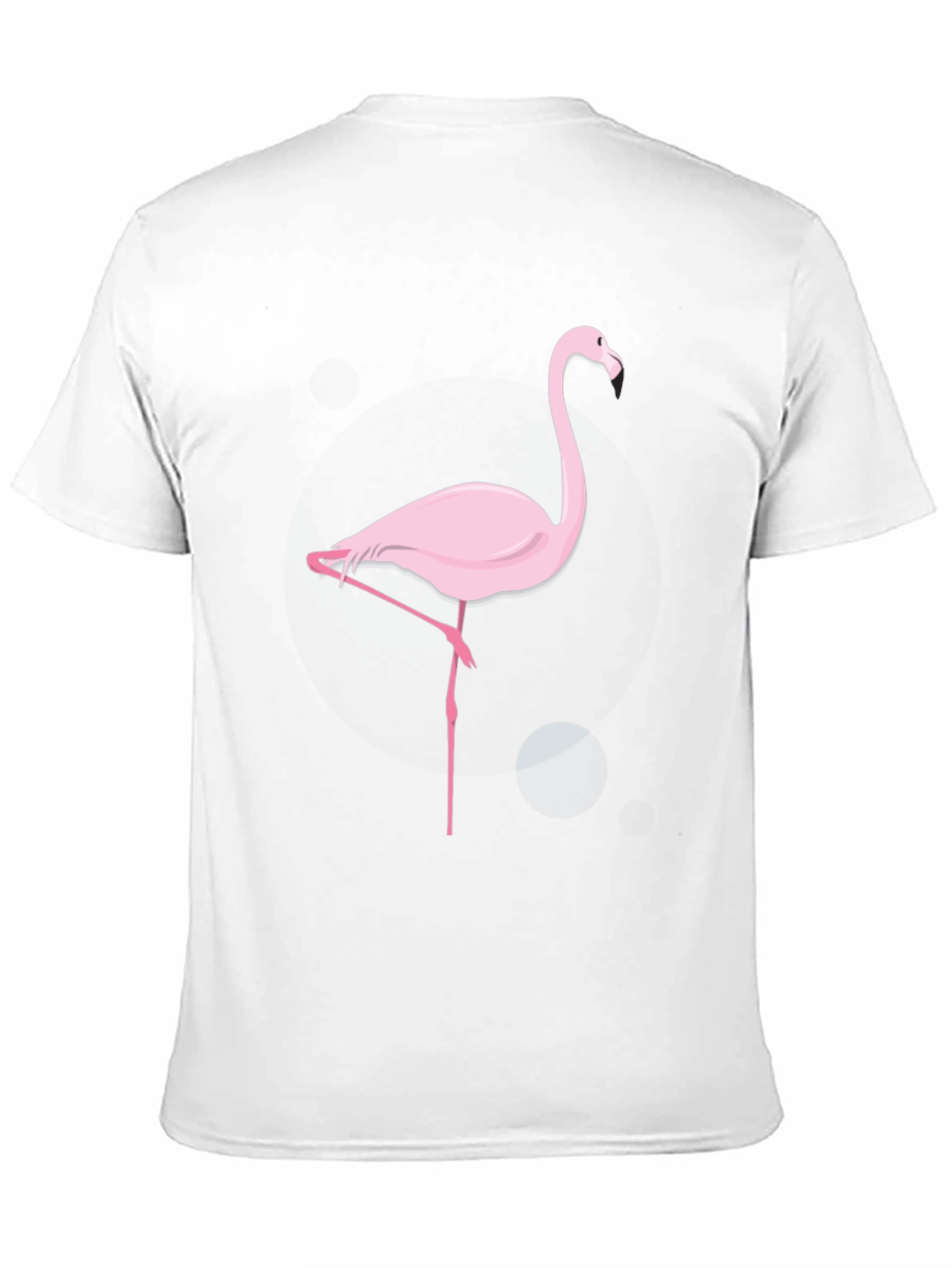 Pink Flamingo Graphic Black T-Shirt