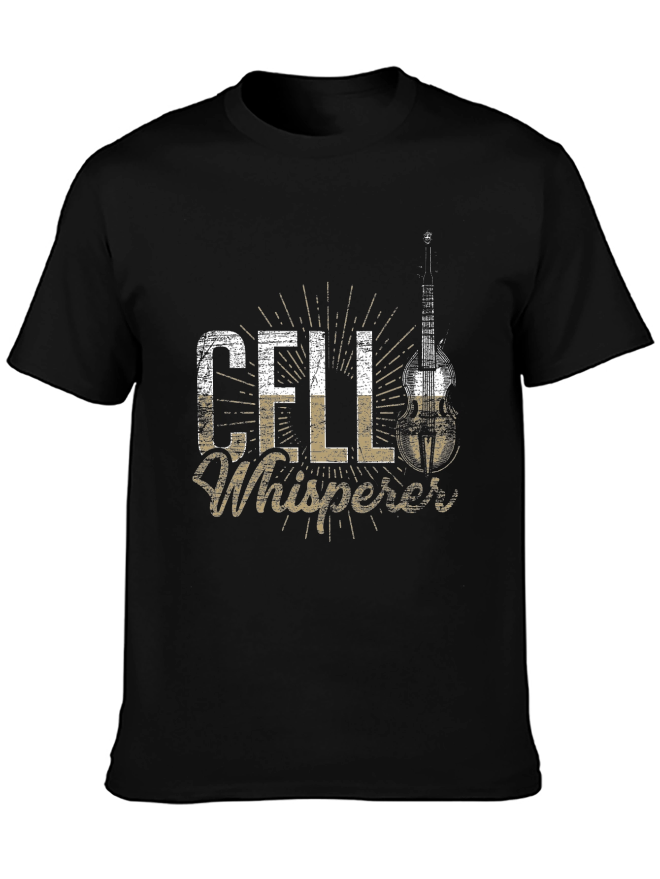 Cell Whisperer Black T-Shirt - Music Gift