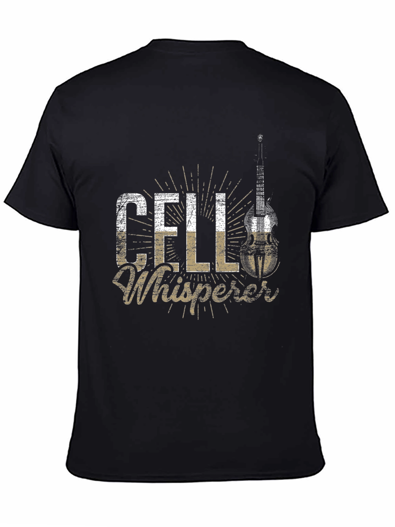 Cell Whisperer Black T-Shirt - Music Gift