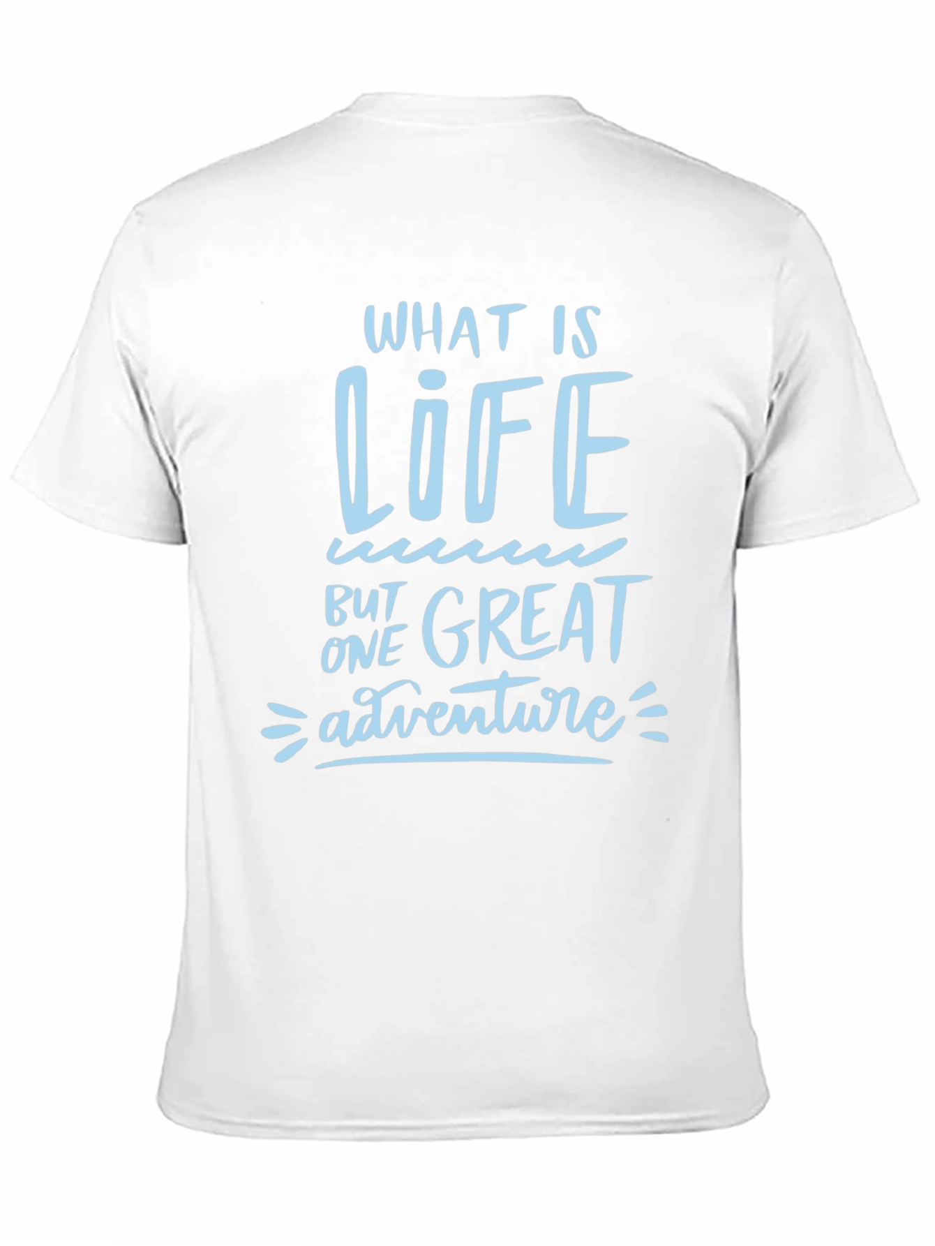 Life is One Great Adventure Black Graphic Tee