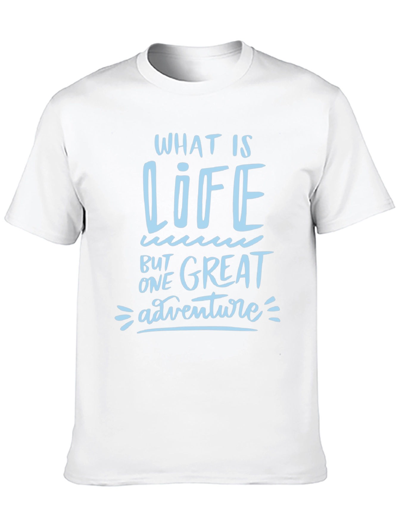 Life is One Great Adventure Black Graphic Tee